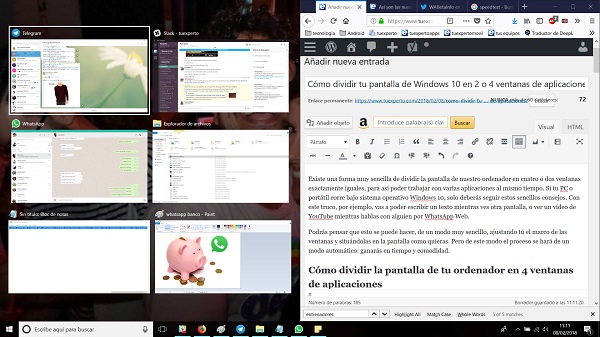 Cómo dividir la pantalla en Windows 10 y ver aplicaciones una al lado de la  otra [2022]